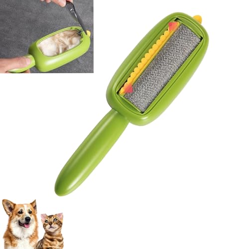 Reusable Lint Roller for Pet Hair, Extra Sticky Washable Lint Brush - Pet Hair Removal Tool for Clothes, Furniture & Carpet, Portable Fur Remover for Cats and Dogs (Green)