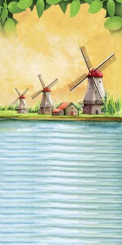 GladsBuy Beautiful Windmills 10' x 20' Computer Printed Photography Backdrop Nature Theme Background XLX-420