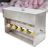 RoyceBee Biberón para Alimentación de Animales Grande - Alimentador de Leche Automático con Calor,15L/10 Pezones, 20L/14 Pezones, Sonido para Atraer a Crías (Lechones, Corderos, Terneros) 10 Nipples
