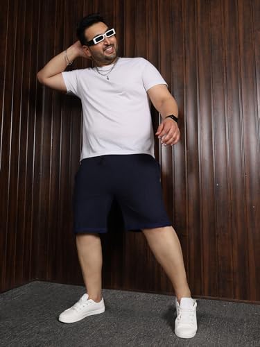 Image of Bigbanana Plus Size Men's Regular Fit Jacquard Shorts