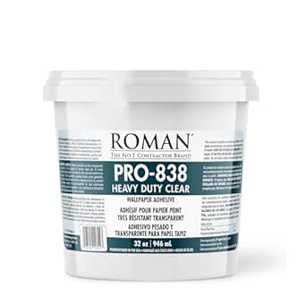 Roman PRO-838 Heavy Duty Wallpaper Adhesive 32 oz