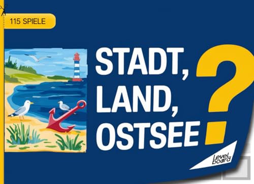 Stadt, Land, Ostsee - 115 Spiele: Stadt, Land, Fluss Ostsee - Spielblock für Urlaub | Geschenkidee Strandurlaub - Quiz Spiel Meer