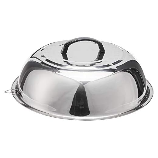 Winco WKCS-14 Stainless Steel Wok Cover, 13-3/4-Inch