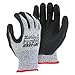 371565-LG Knit Glove Seamless Ultimate Grip Foam Nitrile Gloves Palm Black Fit Power Grip (Pair of Each)