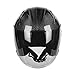 Kaese 3/4 Carbon Fiber Motorcycle Helmet with Dual Lens Shield, DOT Approved Lightweight Full Face Protection for Men Women (M,Gloss Black)