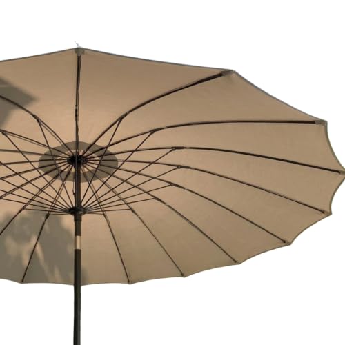 Image of 2.7m Shanghai Crank & Tilt Garden Parasol - Natural