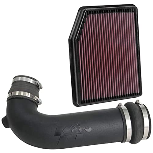 K&N Cold Air Intake Kit: High Performance, Increase Horsepower: Compatible with 2019-2020 CHEVROLET Silverado 1500; 2019-2020 GMC Sierra 1500, 57-3116