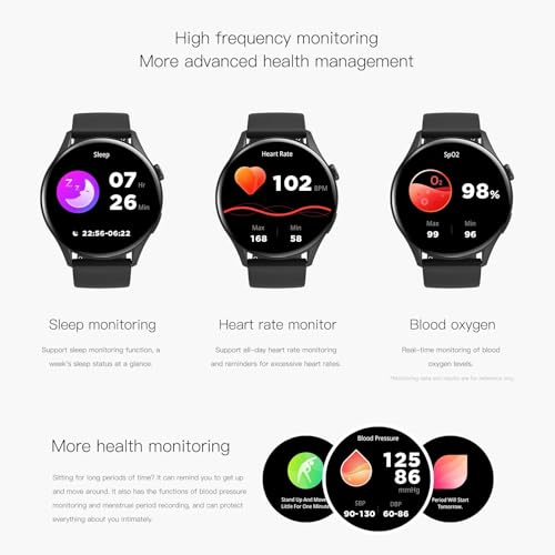 Smart Watch For Men Women，1.43" Fitness Tracker,Pedometer, Ip68 Waterproof Activity Trackers Compatible With Android&Iphone Women Men (white)
