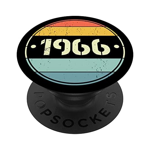 1966 Edición limitada 1966 cumpleaños Popsocket para hombres y mujeres PopSockets PopGrip Intercambiable
