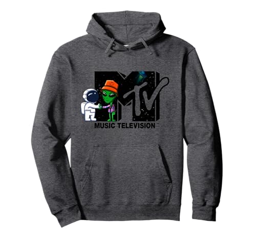 The official MTV Logo - Astronaut meets Alien in Space Pullover Hoodie