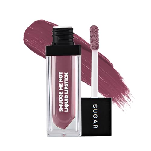 Image of SUGAR Cosmetics - Smudge Me Not - Liquid Lipstick - 16 Bare Flair (Rose Brown) - 4.5 ml - Ultra Matte Liquid Lipstick, Transferproof and Waterproof, Lasts Up to 12 hours