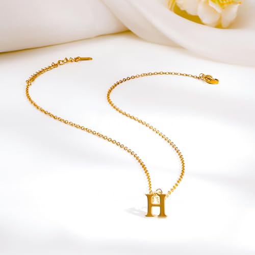 Image of Rubans Demi Fine Stainless Steel Alphabet Pendant CZ Gift for Women & Girls