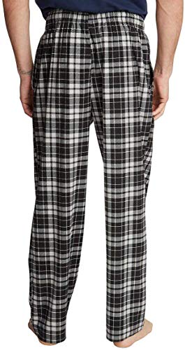 Nautica Men's Sueded Fleece Pajama Pants 2 Pack (XX-Large, BlackBlue-Plaid)4