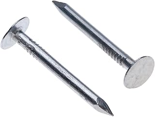 Dachpappennägel 30mm Extragroßem Kopf (Packung mit 100 Stück) Clout Nails Dachpappnägel Verzinkte Lange Nägel für Heimwerker und Handwerker, Heimdekoration, Holzarbeiten, Möbel und Bauwesen Größe