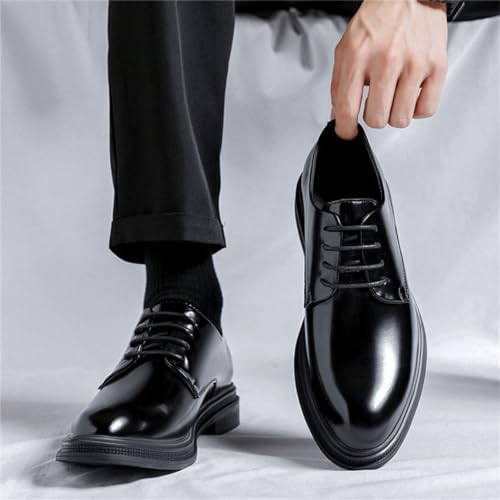 Mens Formal Elevator Shoes Leather Lace Dress Shoes Classic Fashoin Height Increase Wedding Party Oxford Shoes3