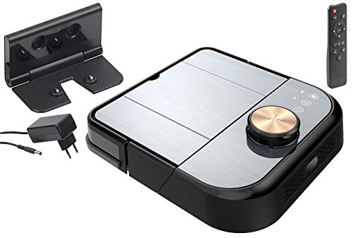 Sichler Haushaltsgeräte WLAN-Staubsauger-Roboter mit Wisch- & Kehrfunktion, 360°-Laser-Sensor