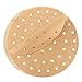 LUTER 120 Pièces 23Cm Papier Parchemin De Doublure De Friteuse à Air Papier Parchemin Perforé Non Blanchi Papier à Vapeur Rond Pour Friteuse à Air Panier à Vapeur