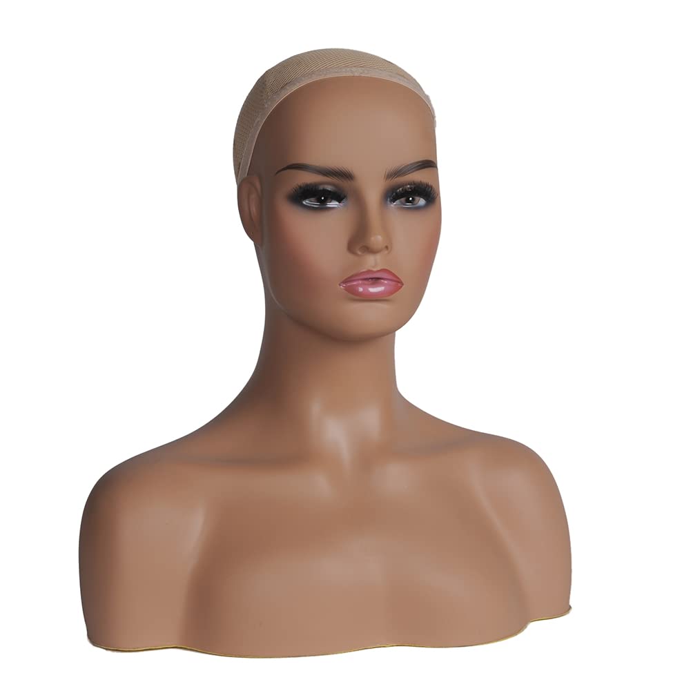 Buy L7 Mannequin Realistic Mannequin Head with Shoulders Plastic