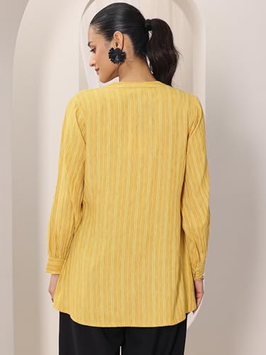 Image of Libas Solid Silk Blend Straight Kurta Set for Women Suit