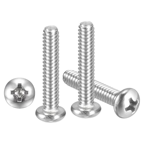 METALLIXITY Phillips Pan Head Machine Bolts (#10-32x7/8) 50Pcs, 304 Stainless Steel Pan Head Mounting Screws - for Household Equipment Machinery DIY Fasten, Silver Color by METALLIXITY - Used condition - US$7.37