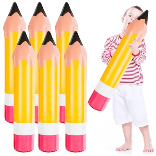 FOIMAS 6 Pack Lápices Gigantes Inflables 27.5 in miniatura 7