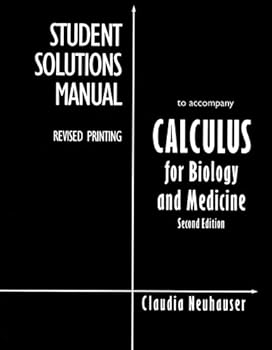 Paperback Student Solutions Manual for Calculus for Biology and Medicine Book