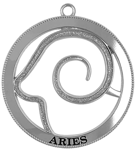 Aries Harvey Lewis Silver-Plated Horoscope/Astrological Sign Ornament