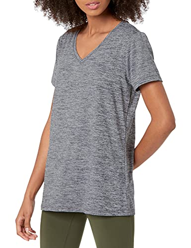 image for Amazon Essentials Women's Tech Stretch Short-Sleeve V-Neck T-Shirt (Av
