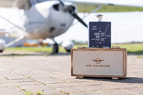 FLUGSCHULE HAMBURG Skin Gin Limited Edition inkl. Holzbox | Manufaktur Gin aus dem Alten Land | 42% 500 ml… – Bild 4