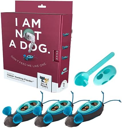 Doc & Phoebe Interactive Indoor Hunting Cat Feeder, One Size