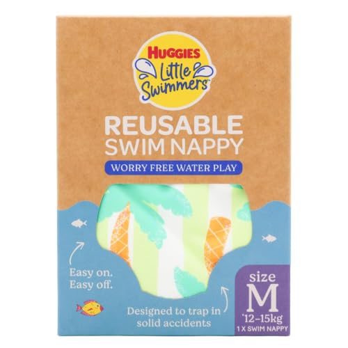 Huggies Little Swimmers Reusable Swim Nappy Medium (12-15kg) Tropical Tree