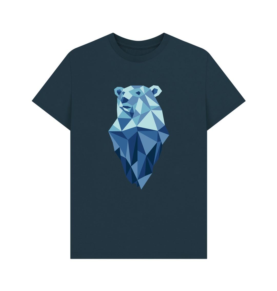 Rapanui Geometric Polar Bear Graphic T-Shirt Denim Blue