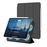 ZOPSGYU Magnetische Hülle für iPad Air 11 Zoll M4/M3/M2 (2026/2025/2024), iPad Air 5./4. Generation 10,9 Zoll (2022/2020), Magnetisch Befestigung, unterstützt Pencil Pro/USB-C, Schlank Case, Schwarz
