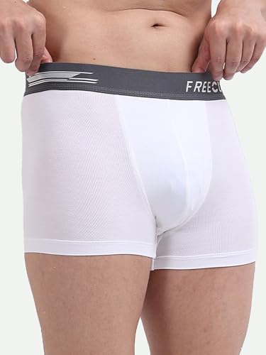Image of Freecultr Men's Underwear Micromodal Airsoft Trunk - Sweat Proof, Ultra Soft, Anti-Bacterial, No Itch & No Chafing Fabric (Pack of 3) | Mens Underwear Combo Pack of 3
