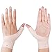 4 Pcs Gel Thumb Wrist Brace - Soft Breathable Waterproof Silicon Wrist Support for Both Left&Right Hand Arthritis Carpal Tunnel Tenosynovitis Compression Wrist Brace & Thumb Splint (Wrist 5''-7'')
