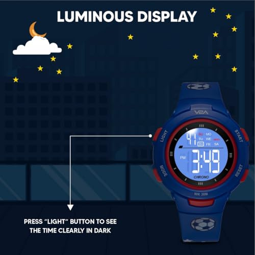 Image of V2A Kids Watch - Waterproof Multi-Functional Digital Sports Watch for Ages 5-13, 30M Water Resistance, Gift for 5-10 Year Olds