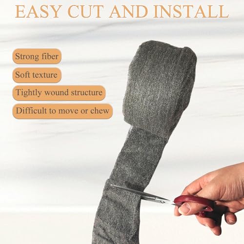 600 g de lã de aço, 6 pacotes de pano de hardware de rolo de lã de aço fino para revestimento, tubul