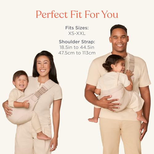 Ergobaby Upsie Hip Sling – Natural Beige Baby Carrier – Lightweight, Adjustable Sling for Toddlers – Breathable & Ergonomic Design - Thumbnail 6