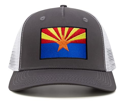 Image of International Tie State Hat for Men and Women, Adjustable Snapback Trucker Baseball Cap with Embroidered Patch