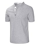 Coton Matériau : T-shirts Henley pour homme fabriqués en 100 % coton. Coton super doux et extensible pour rendre cette chemise Henley pour homme plus confortable.