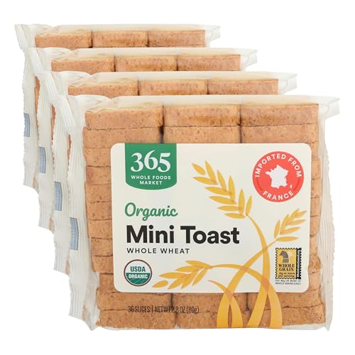 365 Whole Foods Organic Wheat Mini Toast (4 Pack)