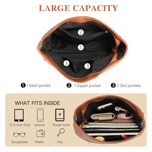 Bolso cruzado para mujer SENDEFN, bolso de mano de cuero sintético PU, bolso hobo con correa para el hombro miniatura 3
