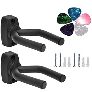 Support Mural pour Guitare Support de Guitare 2 Pack Compatible avec Acoustique Basse Electrique Banjo Ukulele Fiddle… - Les Beatles, Paul McCartney, John Lennon, RIngo Starr, George Harrison