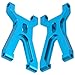 Vgoohobby Aluminum Steering Knuckles Kit Swing Arm A-Arms & Shock Absorbers Compatible with Wltoys 1/18 A949 A959 A969 A979 K929 RC Car (Blue)