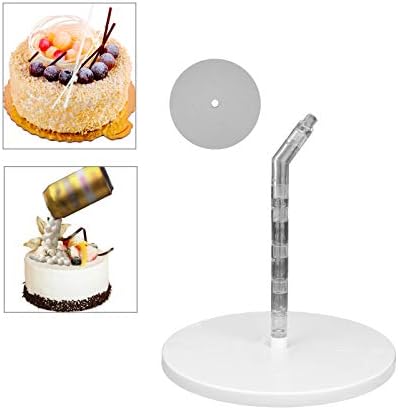 Shoze Cake Pouring Kit Reusable Anti Gravity Cake Stand Plastic DIY Decorative Cake Kit for Birthday Parties Wedding Anniversary Party