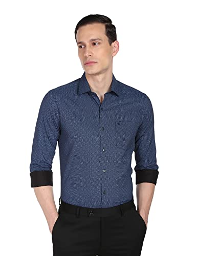 Image of Arrow Men's Textured Tapered Fit Trousers