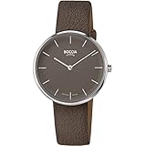 Silberfarbene Damen Armbanduhr aus Titan der Marke Boccia