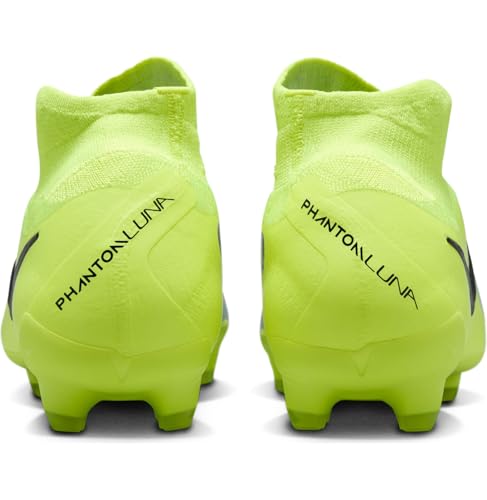 Nike Nike Men's Phantom Luna 2 Pro FG High-Top Football Boots, Metallic Silver Black Volt, 10