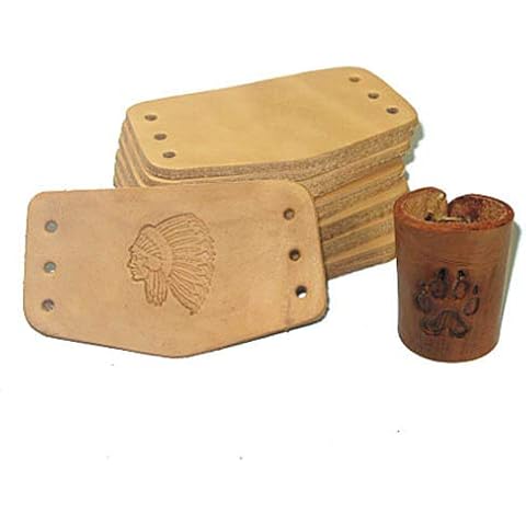 Zelikovitz Vegetable Tanned Leather Neckerchief Slide (Woggle) 1, 10 and 25 Packs (25) Cover