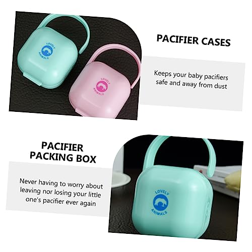 TOYANDONA 8 Peças caixa de chupeta suporte para chupetas organizador de chupetas recipiente de chupe